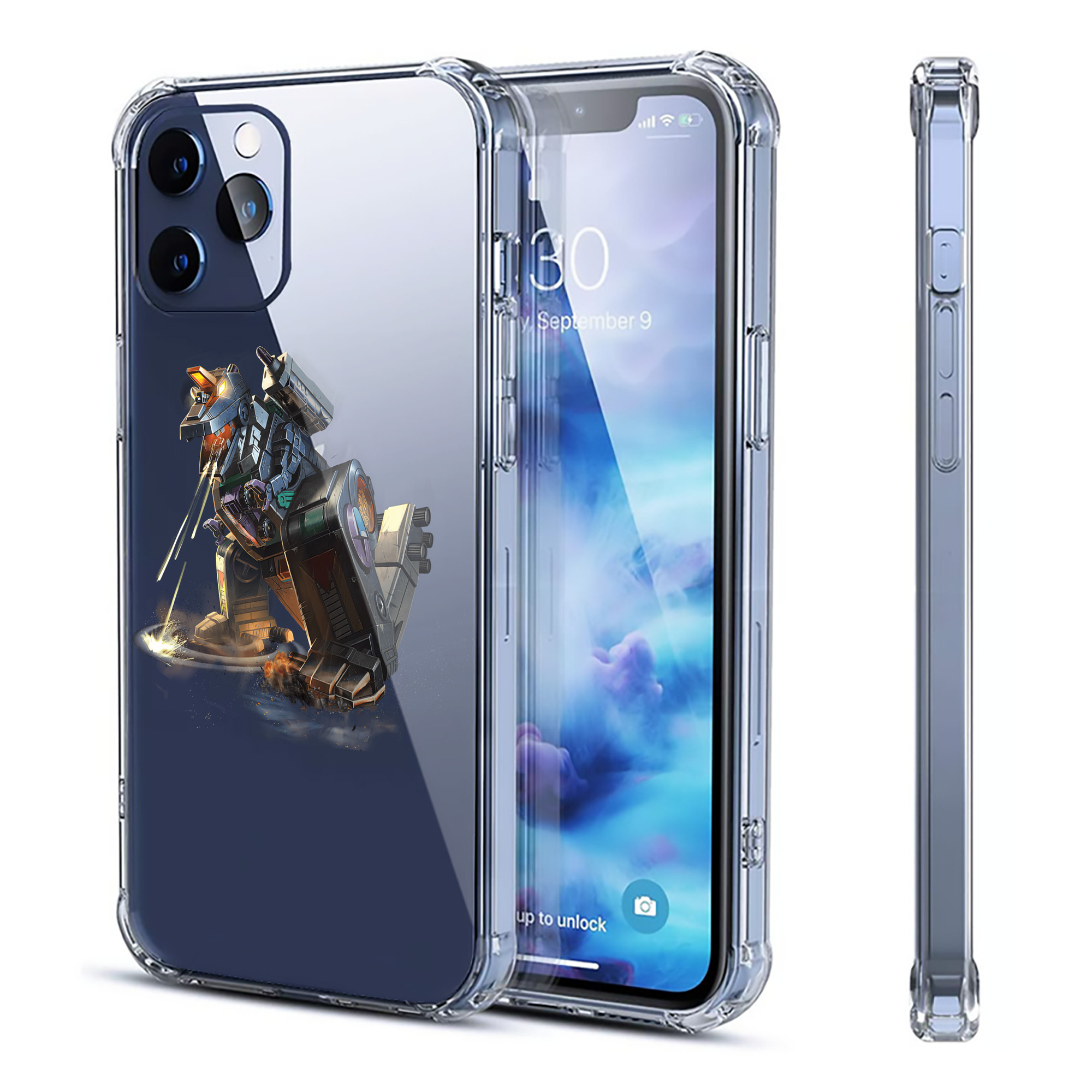 （画像用） Transformers トランスフォーマー 【iPhone 12シリーズ対応】透明スマホケース（クリアソフトケース）
